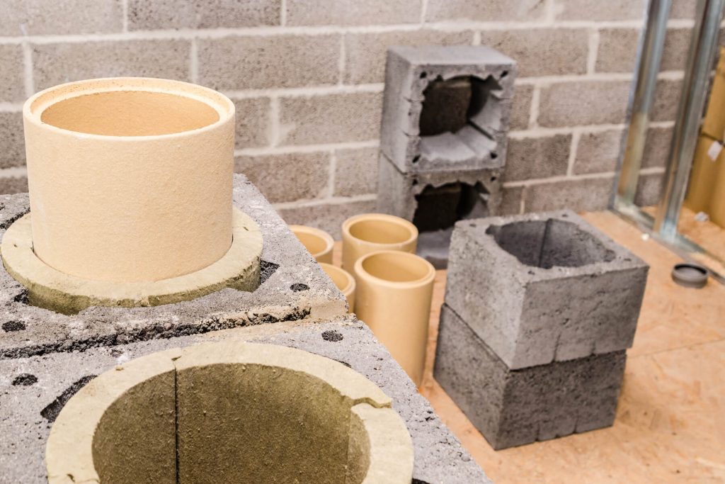 Gemauerter Schornstein