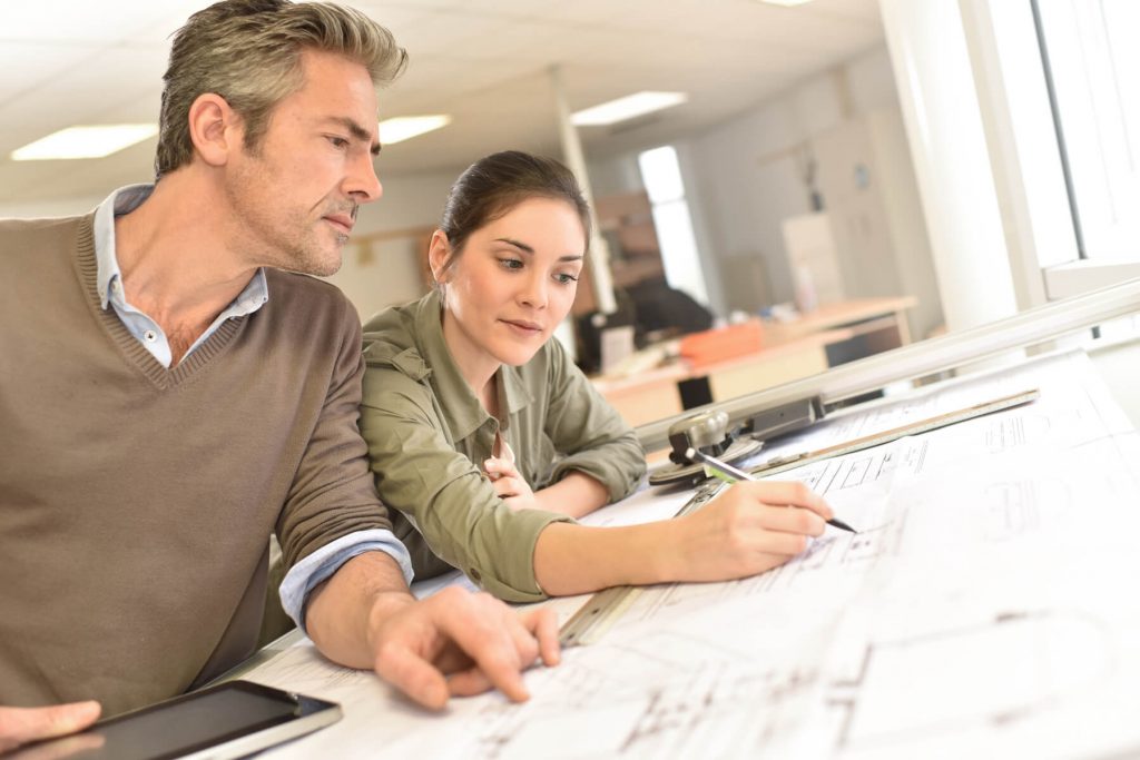 Architekten bei der Planung